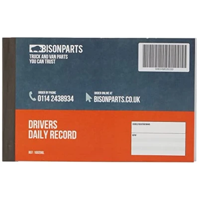 Image of Bison Parts 100206 TachPro Tachograph 26 Pages Drivers Hours Record Book