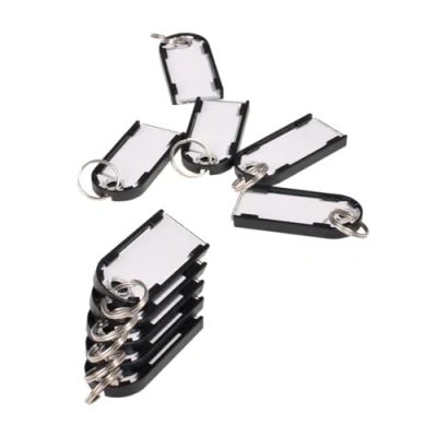Image of Pavo Magnetic Technology 8012152 Tags Pack of 50 Premium Key Chains (x50 Black)