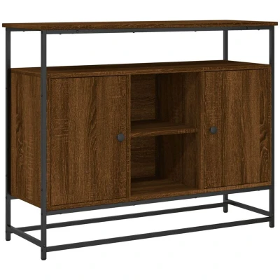 Image of vidaXL Sideboard Brown Oak 100x35x80 cm Engineered Wood