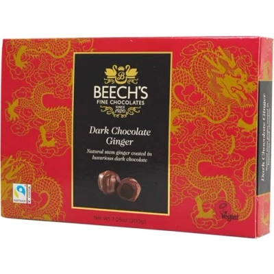 Image of Beech&#039;s Fine Chocolate Dark Ginger, 200 g