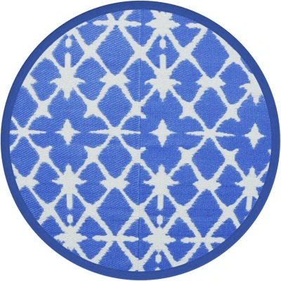 Image of vidaXL Outdoor Carpet 200 cm PP Woven Rug, UV &amp; Fade Resistant, Reversible, Easy Clean, Portable for Patio Garden Balcony