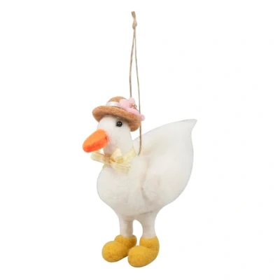 Image of Trimits Needle Felting Craft Kit, Includes Roving Wool Stuffing Instructions, Duck