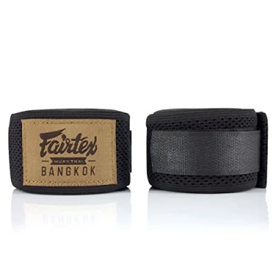 Image of Fairtex HW4 Elastic Handwraps Black 180&quot;