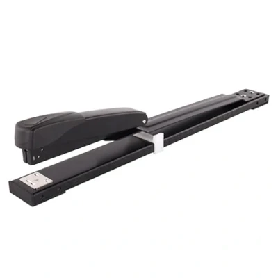 Image of JIUJ Heavy Duty Stapler Long arm Professional 50 Sheets Capacity Metal Office Supplies Black