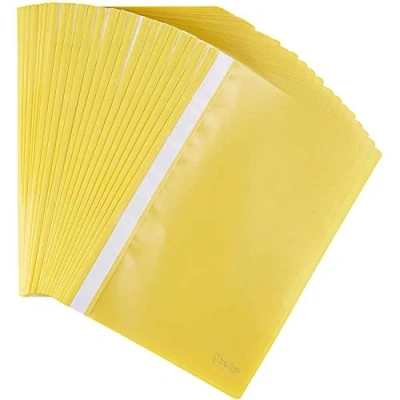 Image of Indigo® A4 Project Folder Yellow Report Document Files Folders 2 Prong (25)