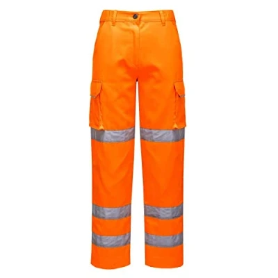 Image of Portwest Women&#039;s Hi Vis Trouser Orange Large