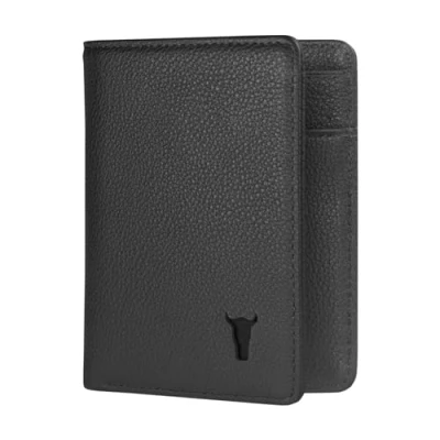 Image of TORRO Bifold Wallet Premium Genuine Leather Card with RFID Protection (Black)