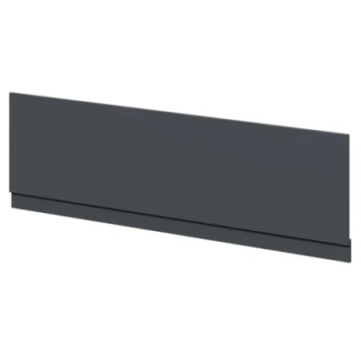 Image of Wholesale Domestic Satin Anthracite MDF 1800mm Front Bath Panel with Plinth