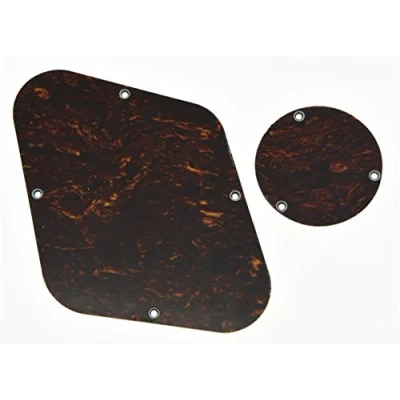 Image of KAISH Red Black Tortoise LP Rear Control Plate Switch Cavity Cover For Epiphone Les Paul