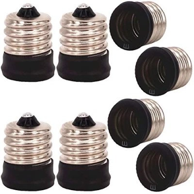 Image of ZDCDJ 8 x E17 Adapter to E14 Lamp Socket Converter for Incandescent Bulbs, LED, Halogen Energy Saving Lamps
