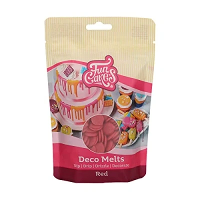 Image of FunCakes Deco Melts Red, AZO Free, 250 g