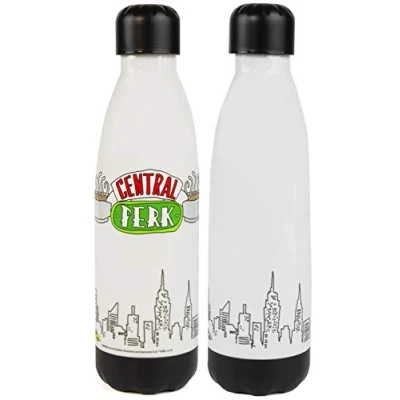 Image of Friends Water Bottle Central Perk Logo Screw On Lid 600ml Drinks