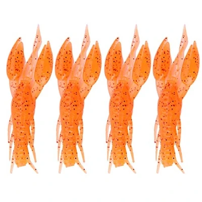 Image of Crawfish Lures Set,Crawfish Lure,Crayfish Fishing Bait, 4pcs Silicone Soft Bait Artificial replacement for Carp Bass Freshwater Saltwater