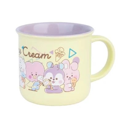 Image of Grupo Erik BT21 Official Merchandise Ceramic Mug 375 ml Kawaii Coffee Mug, Tea Cool Gifts Merchandise, Gifts, BTS Merch,