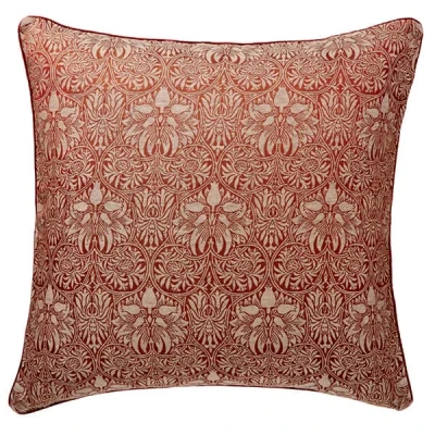 Image of Morris &amp; Co Crown Imperial Square Pillowcase Red