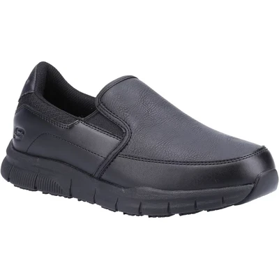 Image of Skechers Women&#039;s NAMPA ANNOD Loafer, Black Synthetic (pu), 8 UK