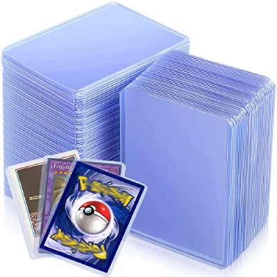 Image of WAIZHIUA 100Pcs Clear Card Sleeves 35pt Rigid Holders 76x101mm Standard Top Loader Protectors for Pokemon MTG Hockey Golf Sports Cards