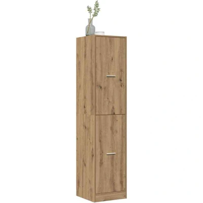 Image of vidaXL Apothecary Cabinet Drawer Chest Engineered Wood Artisian Oak 40x41x174.5 cm for Kitchen/Living Room/Office Storage Furniture