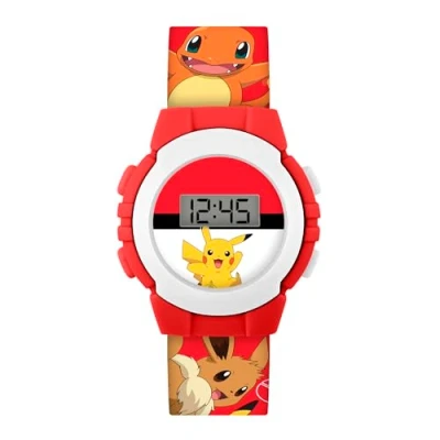 Image of Accutime Pokémon Red Character Print Digital Watch POK4374