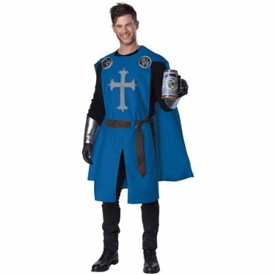 Image of California Costumes Knight&#039;s Surcoat Adult Costume (Blue), Large/X Large