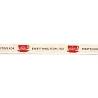 Image of Berisfords 15 mm Patriotic Print Everything Stops Ribbon, Natural