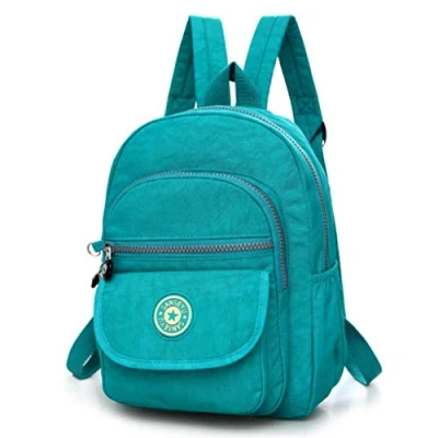 Image of Fueerton Nylon Lightweight Backpack Durable Small Daypack for Women (Green)