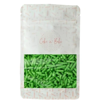 Image of Sugar Strands Edible Cupcake Cake Topper Sprinkles (Green)