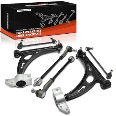 Image of Frankberg 10x Control Arm Kit Front Compatible with Golf Plus 5M1 521 All Engines 2004 2013 A3 8P1 2003 2012 Leon 1P1 2005 Replace# 1K0407151AC