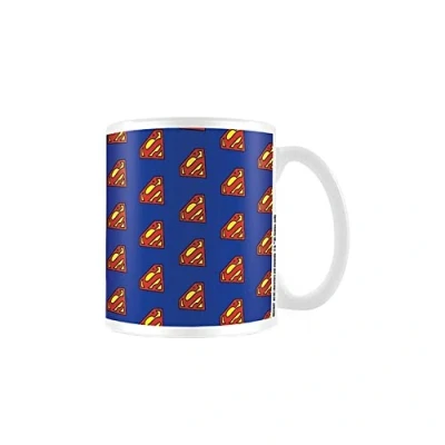 Image of DC Comics Originals Superman Logo Pattern Ceramic Mug