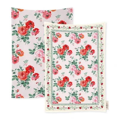 Image of Cath Kidston Archive Rose Set of 2 Tea Towels