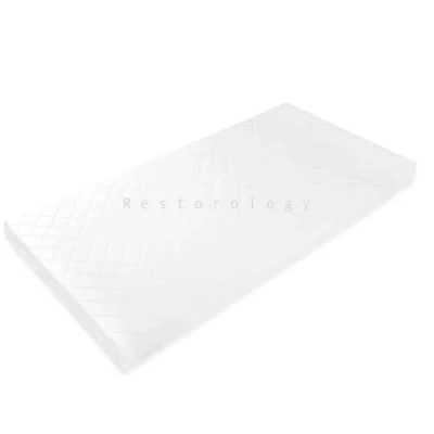 Image of BABY TODDLER COT CRIB BED BREATHABLE QUILTED AND WATERPROOF FOAM MATTRESS 90 X 40 5 CM
