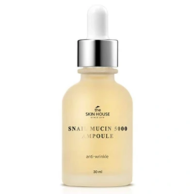Image of THE Skin HOUSE since 1979 Snail Mucin 5000 Ampoule (1.01 Liquid Ounces / 30Ml) Anti Wrinkle, Aging, Nourish, Moisturize, Elasticity Essence, Firming, Rejuvenation