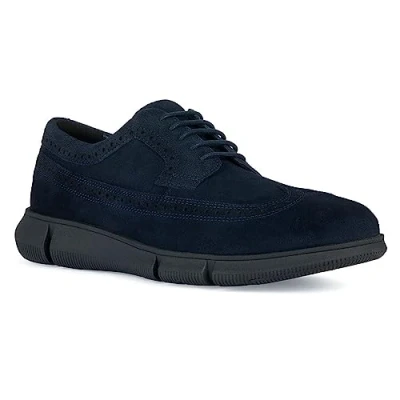 Image of Geox Men&#039;s U Adacter F C Oxford Flat, Navy, 8 UK