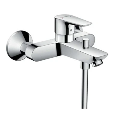Image of hansgrohe Talis E bath and shower mixer, chrome