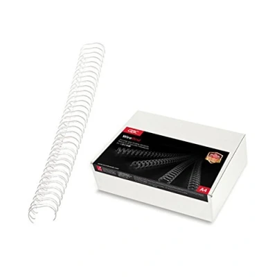 Image of GBC WireBind Binding Wires, 6 mm, 55 Sheet Capacity, A4, Silver, Pack of 100, RG810497