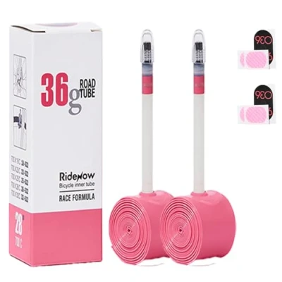 Image of RIDENOW 2 Pack TPU Bike Inner Tube 700C x 18 32C / 32 47C (ALLRoad &amp; Gravel) 650B 650C 520, Presta Valve, Lightweight 36g (700C (65mm Pack))
