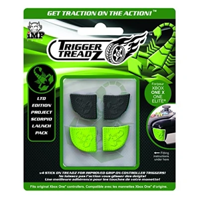 Image of Trigger Treadz: Ltd Edition Project Scorpio (4 Pack) [Black/Green] /Xbox One