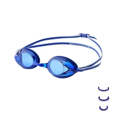 Image of Amazon Basics Unisex Adult Swimming Goggles, One Size, Blue