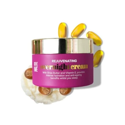 Image of Give Me Rejuvenating Overnight Cream Skin Care Night Cream, Anti Ageing Moisturiser, Deep Hydration Treatment Rich Texture with Natural Ingredients, Free from Sulphate, Silicone, &amp; Paraben
