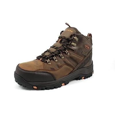 Image of Skechers Men&#039;s Relment Traven Classic Boots, Dark Brown Leather, 8 UK