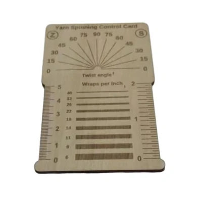 Image of Wood Knitting Gauge Ruler Needle Crochet Yarns Measuring Tool