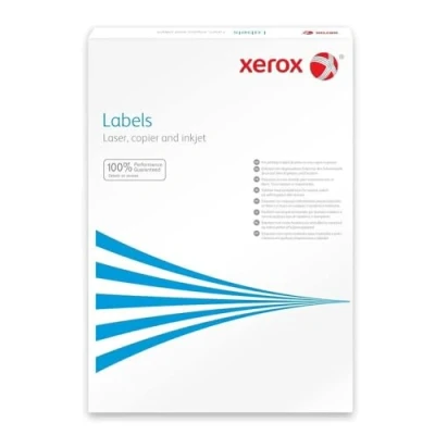Image of Xerox 003R97401 Labels 210 x 148 mm in Box of 100 DIN A4 Sheets/Total 200 with Rounded Corners White