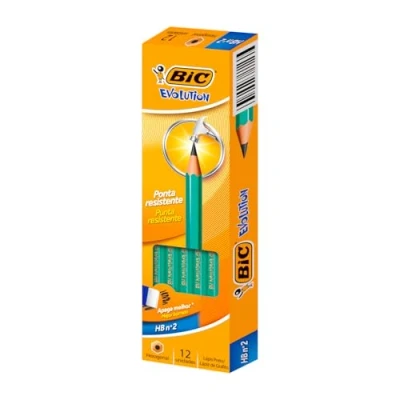 Image of BIC Ecolutions Evolution 650 HB Pencil, â“ Green, 12 Count (Pack of 1)