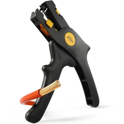 Image of BAURIX® Akura® Professional Wire Stripper [0.5 6 mm²] Stripping Tool with High Precision Cable Dimension Adjustment and Automatic Mechanism Power Tool,