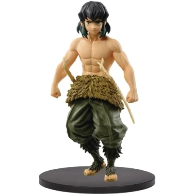 Image of Banpresto Demon Slayer Kimetsu no Yaiba PVC Inosuke Hashibira Statue 15 cm 16714 Multi Coloured