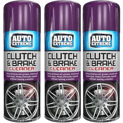 Image of PNJB Clutch And Brake Cleaner, Oil Grease Removing Spray, Quick Drying, Non Corrosive, Easy Application, Multipurpose Aerosol Spray For Car, Bike,400ml, (3PCS)
