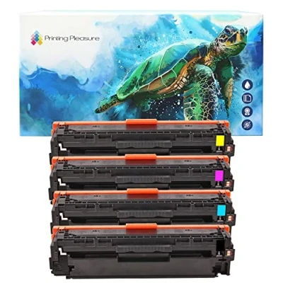 Image of Printing Pleasure FULL SET of Compatible Laser Toner Cartridges for HP LaserJet Pro 200 Color M251 n/nw MFP M276 Canon LBP7110CW MF8230CN MF8280CW CF210X CF211A CF213A CF212A 131X 131A 731