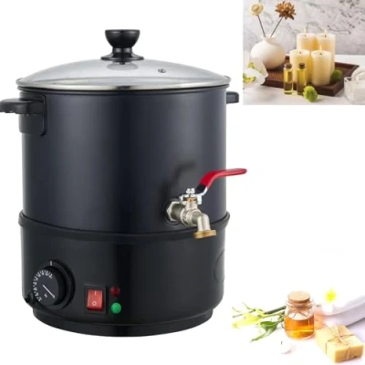 Image of FZSERUN Fast Melting Candle Maker, Electric Wax Pot, Melter for Making, 6 20L Large Melter, with Pour Spout and Temperature Controller,Black,20L