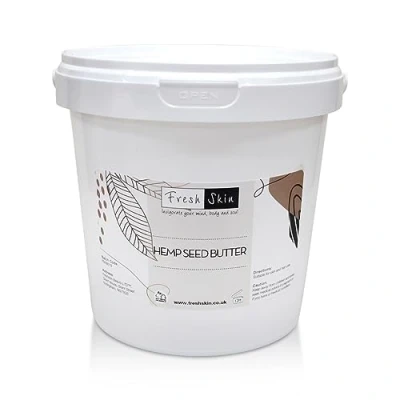 Image of Freshskin Beauty LTD 1KG Hemp Seed Butter Cannabis Sativa Oil &amp; Hydrogenated Vegetable Tocopherol (1%) Cosmetic Grade (1000g)