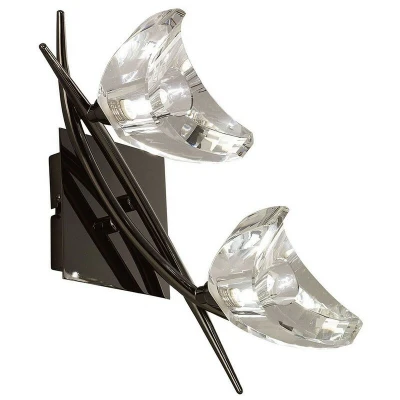 Image of Eclipse Wall Lamp 2 Light G9, Black Chrome